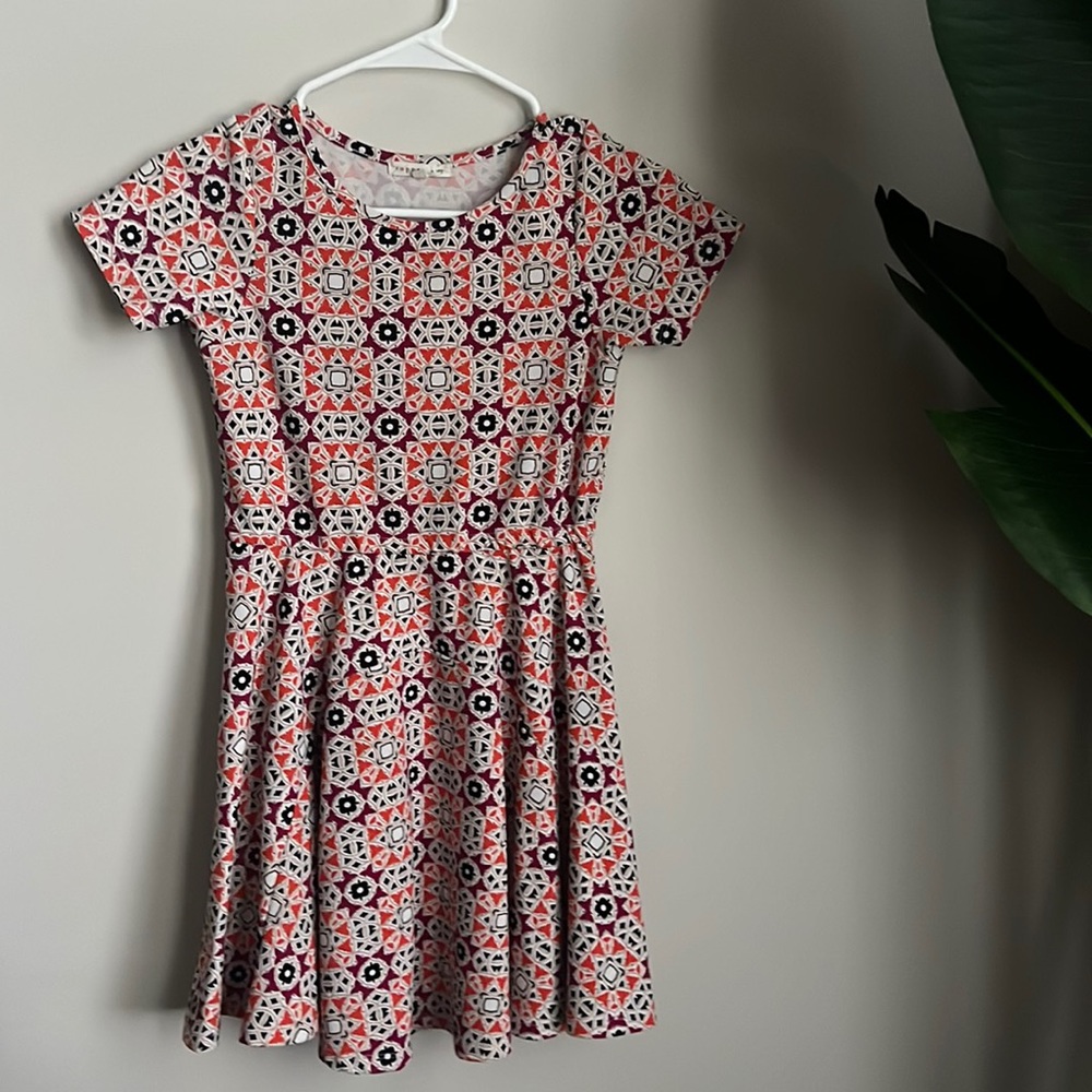 Girls Abstract Pattern Dress